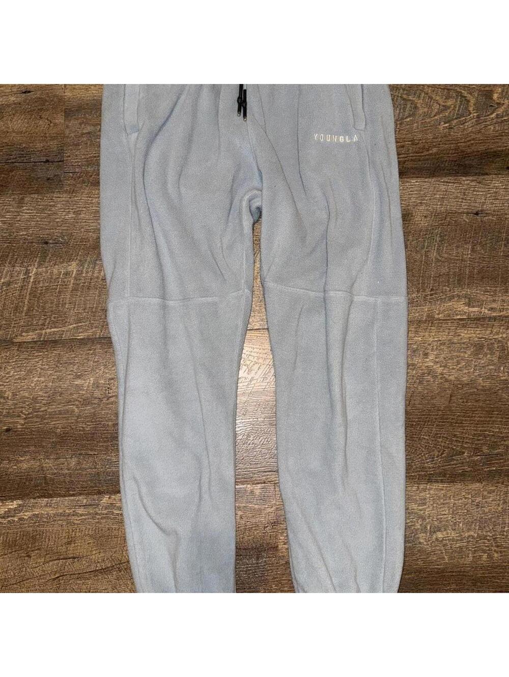 YoungLA Men's Blue and Grey Joggers-tracksuit